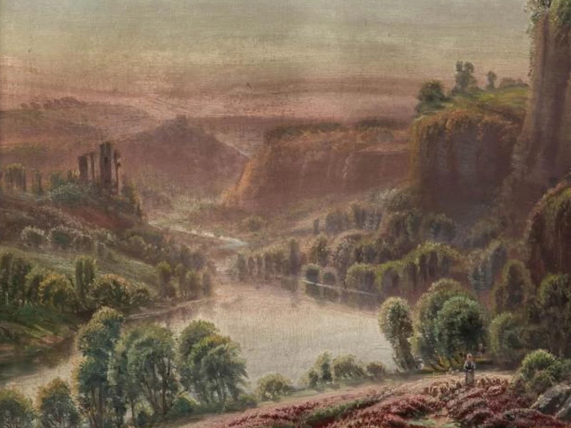 1854 – Gaston Anglade – Paesaggio di erica nella Creuse